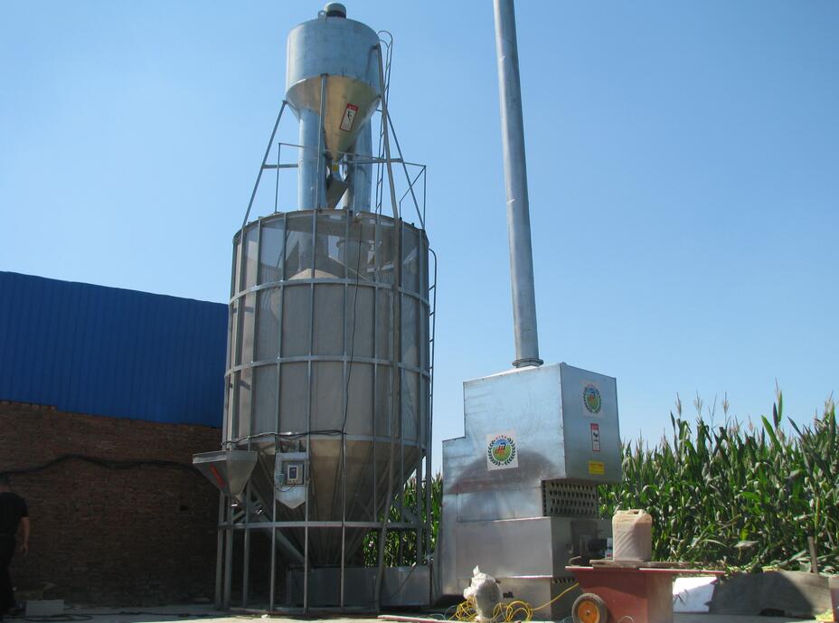 河北趙縣玉米烘干機現場